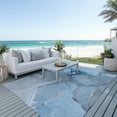 thumbnail image 5 of Addison Rugs Chantille Indoor/Outdoor Transitional Watercolors Blue Washable Rectangle Rug, 5' x 7'6", 5 of 5