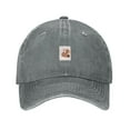 thumbnail image 1 of ZICANCN Casquette de Baseball Ajustable pour Femmes, Motif Esthétique Abstrait Chapeaux Roses pour Hommes Adulte Casquettes de Baseball en Denim de Coton Lavé Mode, Gris, 1 of 6