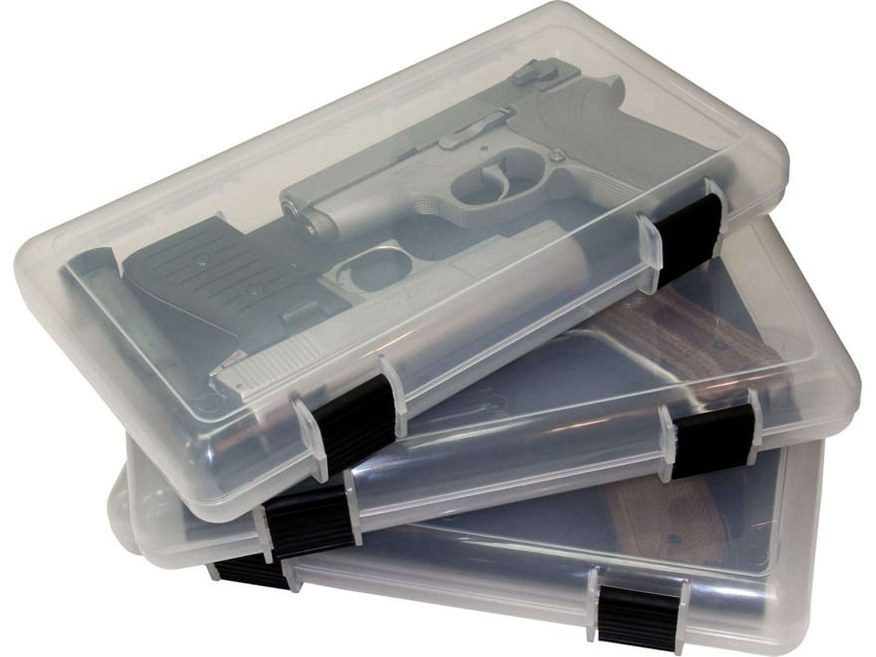 MTM In-Safe Pistol Storage Case 3pk 9" Polymer Clear
