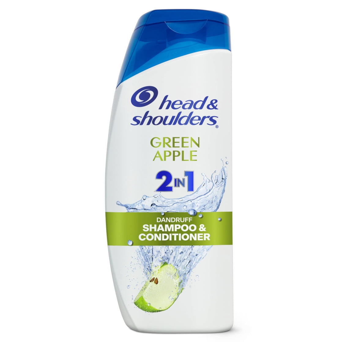 (4 pack) Head & Shoulders 2 in 1 Dandruff Shampoo and Conditioner, Green Apple, 20.7 fl oz