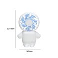 thumbnail image 3 of Ventilador de mano de astronauta Cómodo Mini ventilador portátil de dibujos animados Accesorios para exteriores JShteea Libre de BPA, 3 of 7
