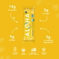 thumbnail image 2 of ALOHA Plant Based Protein Bars, Lemon Cashew, 14g Protein (Pack of 12), 2 of 8