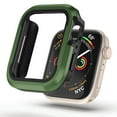 thumbnail image 2 of TECH CIRCLE Case for Apple Watch Series 6/5/4/SE (44mm) - Durable Aluminum/TPU Case Shockproof Protective Sturdy Rugged Cover Stylish Cool Bumper Protector for Apple Smartwatch 44MM, Green, 2 of 9