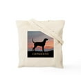 thumbnail image 2 of CafePress - Sunset Coonhound Tote Bag - Unisex Canvas Tote Bag, Beige, 1-Piece, 2 of 8
