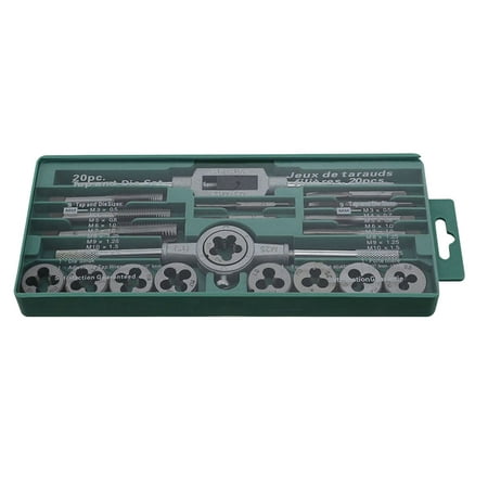 

20 in 1 Metric Die Set with Wrench Hand Threading Tool Steel Threading Tool Die Tapping Tool