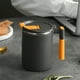 thumbnail image 1 of Taza de café de acero inoxidable con aislamiento de doble pared, tapa y asa | Taza térmica de viaje de 450 ml | Vaso reutilizable para bebidas frías y calientes para la oficina, el hogar y la, 1 of 7