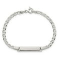 thumbnail image 4 of Sterling Silver Polished Anchor Link Childrens 6 Inch ID Bracelet, 4 of 5