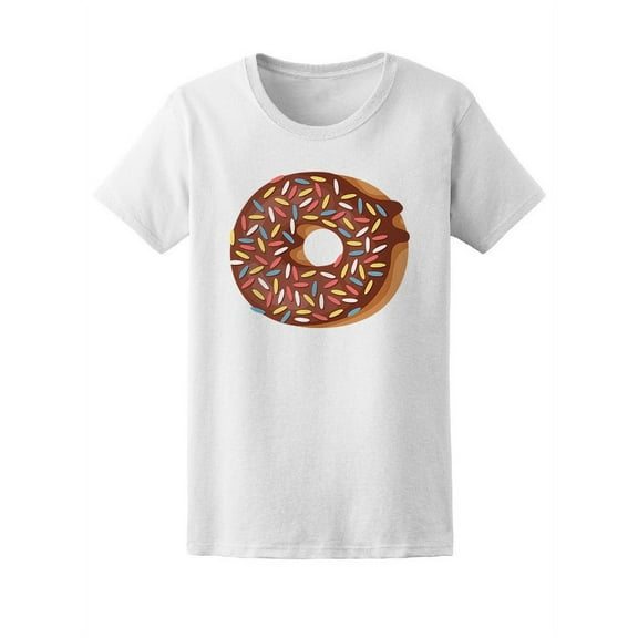 Chocolate Big Donut T-Shirt Women -Image by Shutterstock, Female Large