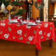 thumbnail image 1 of Mantel Navideño, Mantel Navideño Rojo, Mantel Festivo Rectangular, Manteles De Comedor, 180 X 150 Cm, Mantel Navideño Lavable Grande An Rojo Verde Cocina, Decoración y Otros, 1 of 3