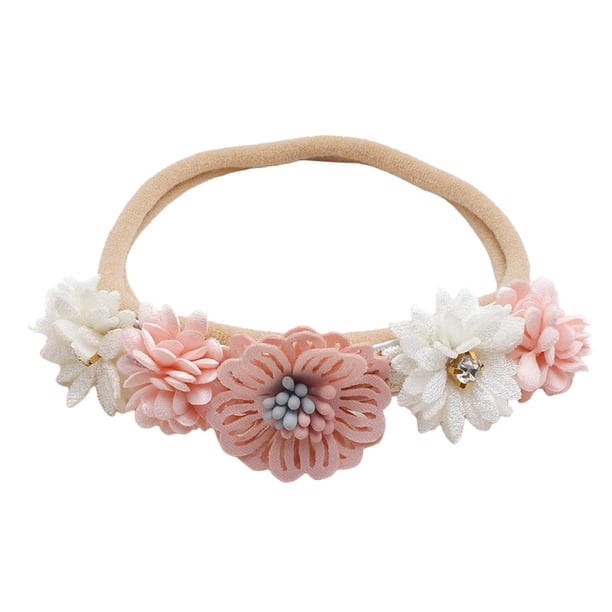 Bebé Diadema Sombreros Accesorios para Cabeza de recién nacido Flor Niño Diadema Banda cabello para Navidad Fotografía familiar A Sunnimix Diademas florales