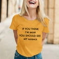 thumbnail image 2 of Summer Tops for Women Shirt for Juniors 2 T Women Tees And Tops T Shirts Casual Athletic Shirt Long Sleeve Loose Fit Neck Tee Oversized Tee Casual Summer Yellow S, 2 of 5
