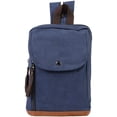 thumbnail image 2 of LHSHID Mini Canvas Backpacks Casual Strong Small Packback Daypack 181002 Brown, 2 of 6