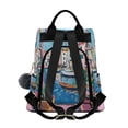 thumbnail image 2 of FORMRS Women's Travel Backpack Purse Anti-Theft Hidden Pockets Casual Shoulder Bag, Blue Plants Window, 2 of 7