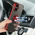 thumbnail image 5 of Compatible with iPhone 16 Case, with Ring Holder Kickstand Clear Soft Silicone with Car Magnetic Shockproof TPU Cover Transparent Phone Case Slim Thin for iPhone 16, Red, 5 of 6