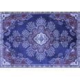 thumbnail image 1 of Ahgly Company Indoor Rectangle Medallion Blue Traditional Area Rugs, 6' x 9', 1 of 4