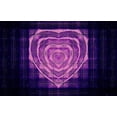 thumbnail image 1 of Purple Heart Fractals - CANVAS OR FINE PRINT WALL ART, 1 of 1
