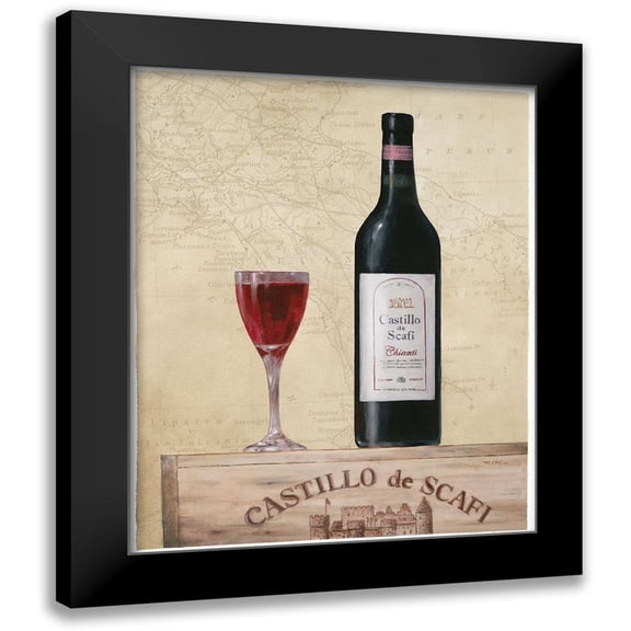 Unknown 12x14 Black Modern Framed Museum Art Print Titled - Chianti II