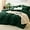Emerald Green, variant on Comforter Set Black, 7 Pieces Bed in a Bag Soft Bedding Comforter Set with Sheets, All Season Boho 7PC Bed Sets with Comforter, Fitted Sheets, Flat Sheets, Pillow Shams and Pillowcases