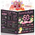 thumbnail image 1 of Tarjeta pop-up de 60.º cumpleaños OLOSONG en oro rosa, 1 of 8