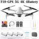 thumbnail image 1 of Dron F3 4k Profesional con GPS, 5G, WIFI, 6k, cámara HD, Rc, distancia de 2000m, F10, cámara Dual HD, cuadricóptero RC, juguete de regalo Fivean unisex, 1 of 2