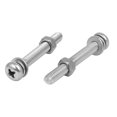 thumbnail image 2 of M5 x 40mm 304 Stainless Steel  Pan Head Screws Nuts w Washers 10 Sets, 2 of 4