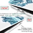 thumbnail image 3 of Funda para MacBook Air M2 de 13,6 pulgadas 2022 A2681 con Touch ID, carcasa rígida con protector de pantalla y, 3 of 4