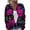 Purple Pink(Halloween Party Graphic), variant on Halloween Cardigan for Women Funny Halloween Pumpkin Womens Sweaters Cardigan Knit Button Down Cropped Long Sleeve Fall Winter Fashion Soft Tunic Sweater Black S
