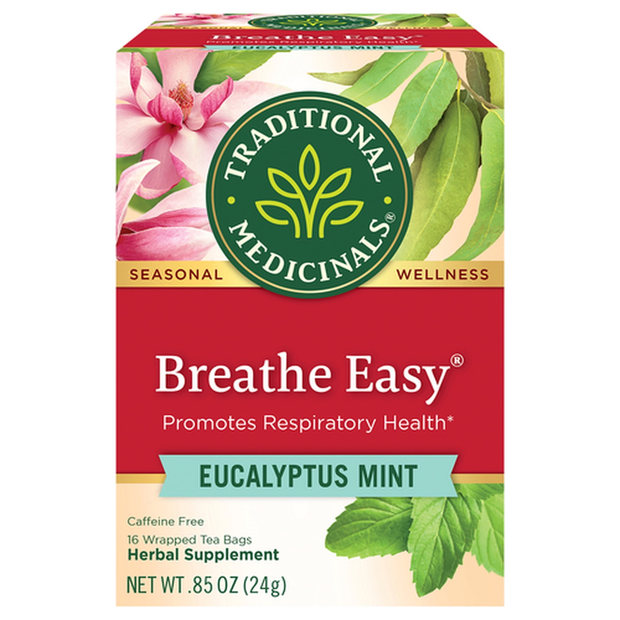 Traditional Medicinals Tea, Breathe Easy, Tea Bags, 16 Count