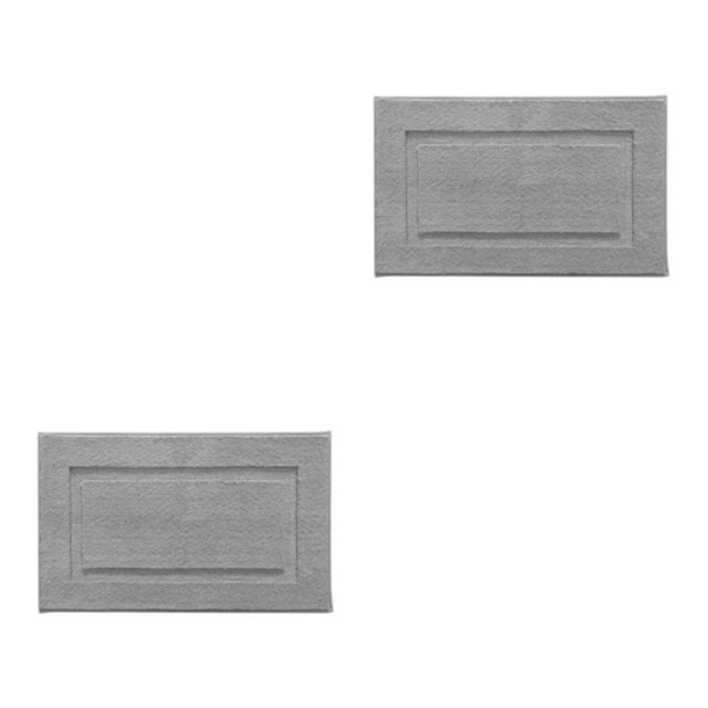 relayinert 1/2/3 Anti-slide And Stylish Rug - Comfortable And Floor Mat For Bathroom Waterproof light gray 40*60cm 2PCS