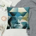 thumbnail image 2 of Jiayy  Blue Abstract Geometric Throw Pillow Covers Home Decorative Cushion Cover Sofa Bed Pillow Case for Modern Simple Farmhouse Style Decor, 2 of 5