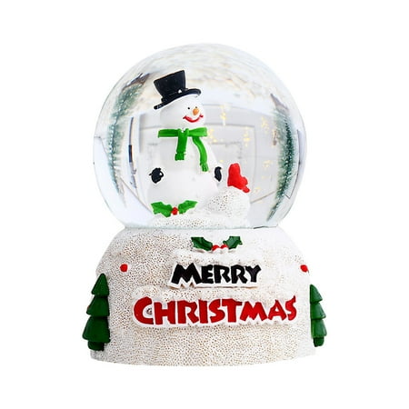 

Cglfd Christmas Glowing Crystal Glass Ball Christmas Children Gift With 320Ml Water