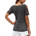 thumbnail image 6 of Sexy Dance Baggy Casual Blouse Tops Shirt for Women Ladies Fall Long Sleeve Henley Crew Neck Holiday Casual Print Tunic Loose Casual Tee Tops Pullover Size S-3XL, 6 of 6