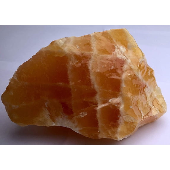 Orange-Dyed Calcite Specimen #2 - 6 1/2" x 4"