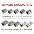 MS15w350w LED Power Supply Lighting Transformer AC To DC 5v 12v 24v
