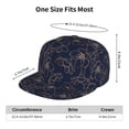 thumbnail image 2 of Flat Bill Trucker Hats for Women Men - Copper-Gold Gloss Outline berry Adjustable Flat Baseball Cap Snapback Hats Dad Hats for Men, 2 of 7