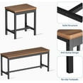 thumbnail image 6 of 5-Piece Extendable Dining Set for 4-8 People with Table, 2 Benches & 2 Stools, 6 of 9