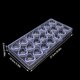 thumbnail image 5 of Matsuzay Molde de chocolate transparente Molde de caramelo Molde de decoración de postres de plástico para hornear Dulces de galletas de Herramientas y accesorios para hornear No.08, 5 of 6