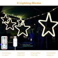 thumbnail image 5 of 5 Star 11.8" String Light, 150 LED Lights with Remote 8 Lighting Mode, Warm White, 5 of 7