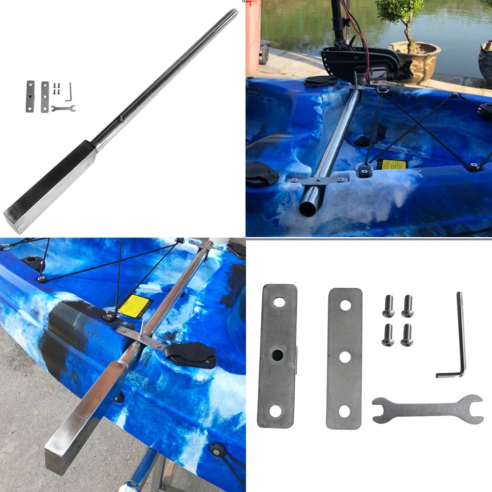 Details about   Universal Stainless Steel Fishing Kayaking Trolling Motor Mount Bar Kit 