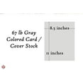 thumbnail image 6 of Gray Pastel Color Cardstock Paper — Great for Arts and Crafts, Wedding Invitations, Cards and Stationery Printing | 67lb Vellum Bristol (147gsm) | 8.5 x 11 | 250 Sheets, 6 of 6