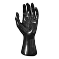 thumbnail image 1 of Mano de maniquí masculino Cola para joyería pulsera reloj guantes anillo negro 300x70x50mm, 1 of 8
