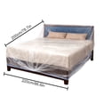 thumbnail image 2 of 2Pcs Disposable Clear Furniture Covers, Thickened Waterproof Dust Proof Bags, Heavy Duty Plastic Mattress Sofa Protectors, Moving & Renovation Supplies,Transparent Storage Covers for Tables Wardrobes, 2 of 7