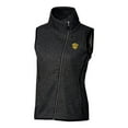 thumbnail image 2 of Women's Cutter & Buck Heather Charcoal Missouri Tigers Mainsail Sweater-Knit Full-Zip Vest, 2 of 3