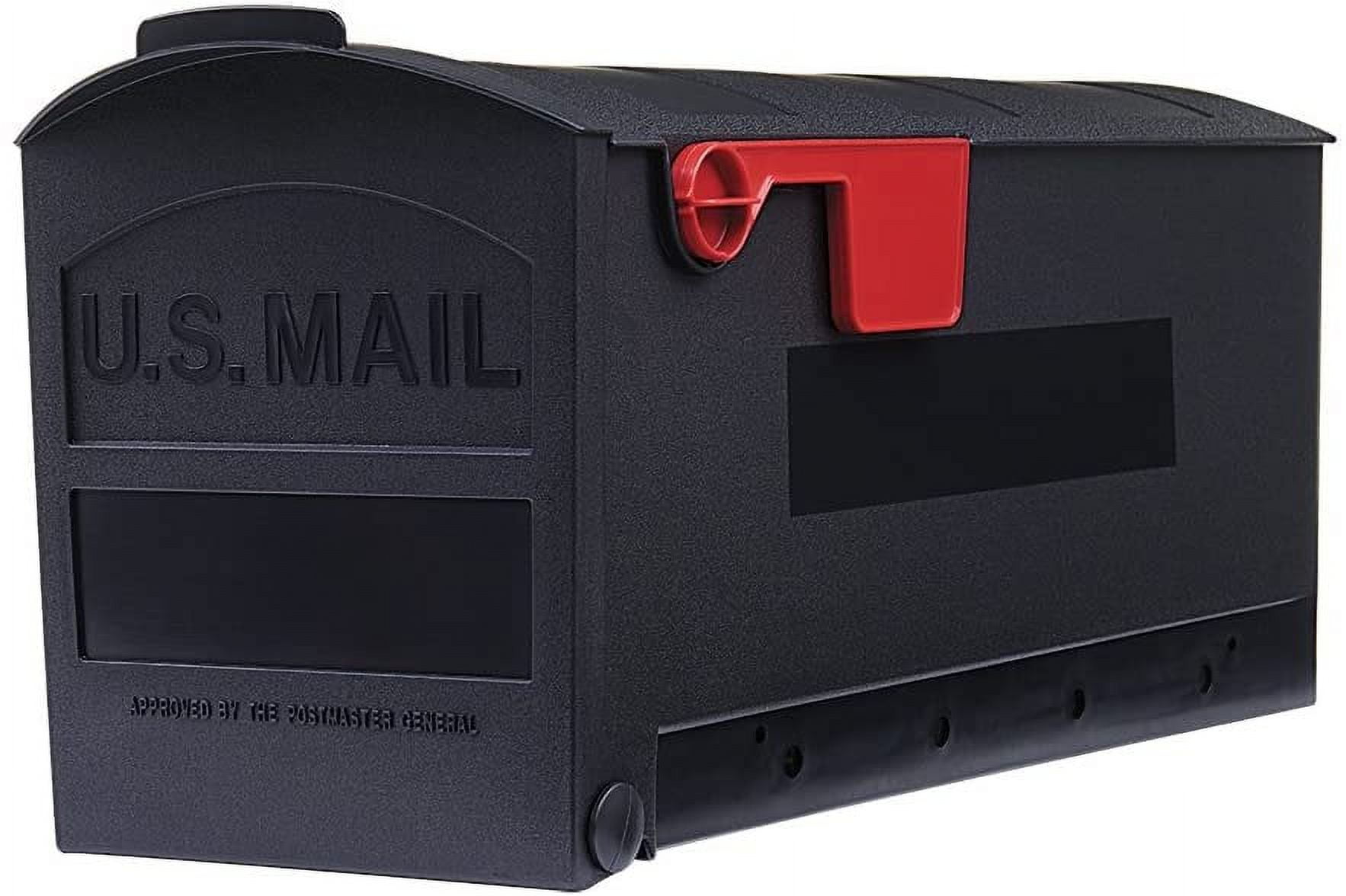 Gibraltar Mailboxes Patriot Plastic, Mailbox Mounting Board, Black, GMB225B