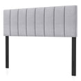 thumbnail image 6 of Topcobe Linen Upholstered Headboard with Solid Wood Feet and Adjustable Width Headboard, Vertical Stripe, Gray, 6 of 6