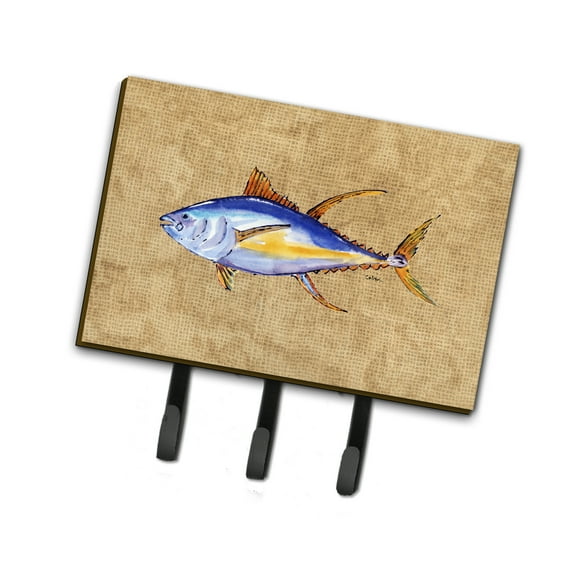 Carolines Treasures 8817TH68 Tuna Fish Leash or Key Holder Triple Hook multicolor