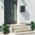 thumbnail image 2 of HOMCOM Artificial Boxwood Topiary Tree Set of 2, Faux Boxwood Topiary Trees, 2 of 10