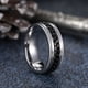 thumbnail image 2 of Anillo giratorio King Will Intertwine de acero inoxidable de 8 mm para hombre, 2 of 7