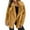 Beige, variant on Fall Jackets for Women 2025 Keep Warm Outerwear Loose Big Collar Army Green Fall Coats Size S