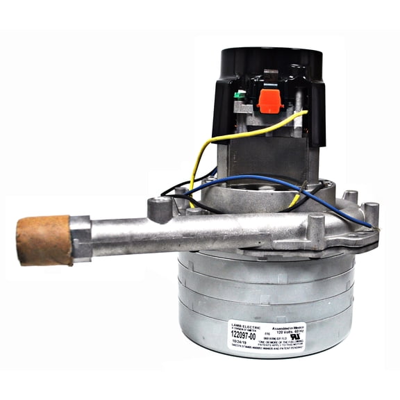 Ametek Lamb 5.7 Inch 6 Stage 120 Volt B/B Tangential Bypass Motor 122097-00